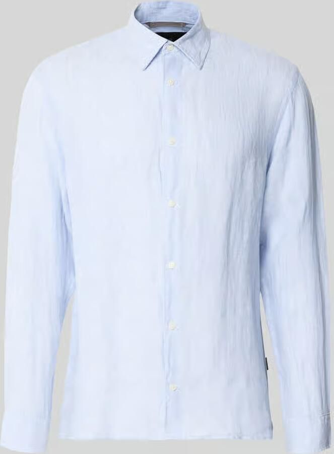 JACK & JONES Premium regular fit linnen overhemd van puur linnen model 'Lawrence' - Foto 2