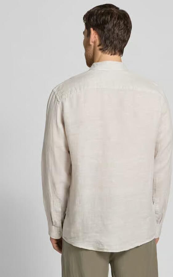 JACK & JONES Premium regular fit linnen overhemd van puur linnen model 'Lawrence'