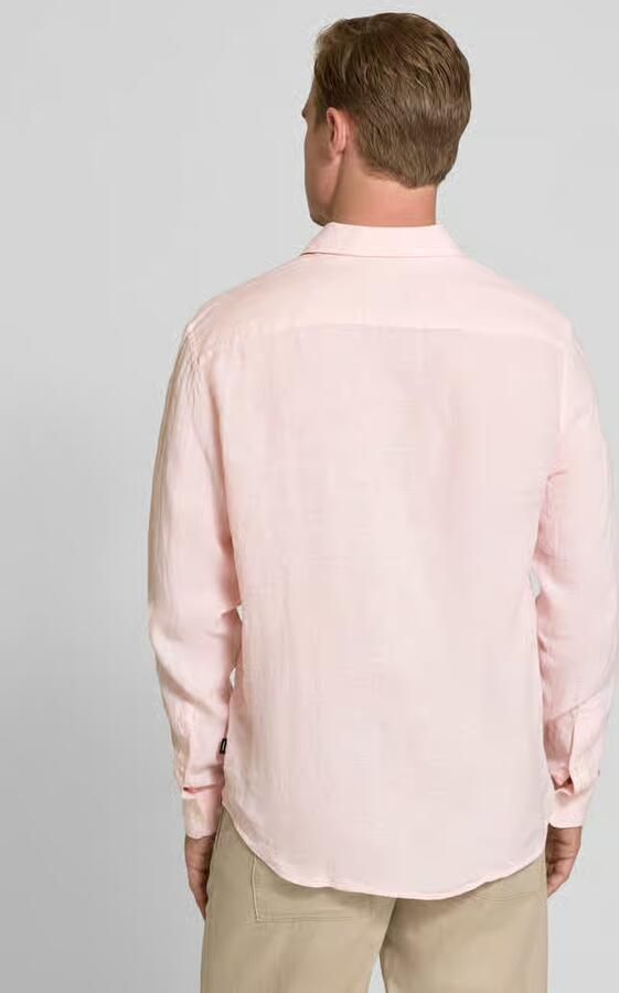 JACK & JONES Premium regular fit linnen overhemd van puur linnen model 'Lawrence'