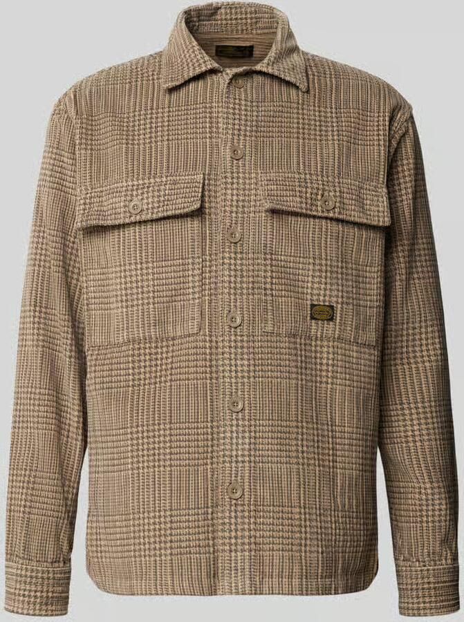JACK & JONES Premium regular fit overhemdjack in allover-look model 'OLIVER'