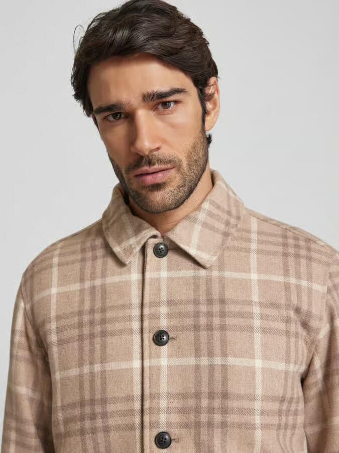 JACK & JONES Premium Regular fit overhemdjack met kentkraag model 'CARTER'