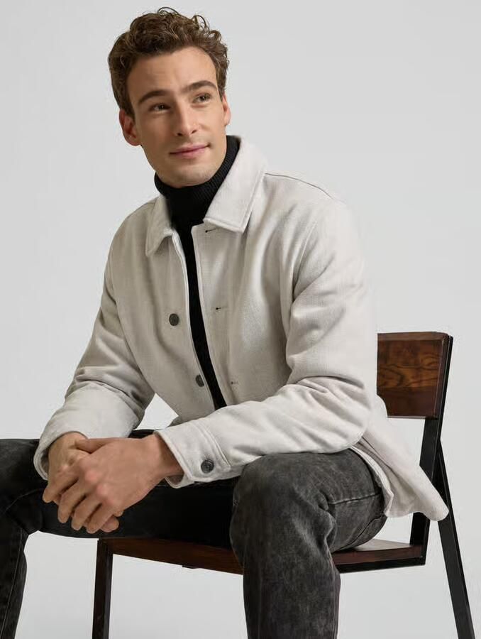 JACK & JONES Premium Regular fit overhemdjack met kentkraag model 'CARTER'