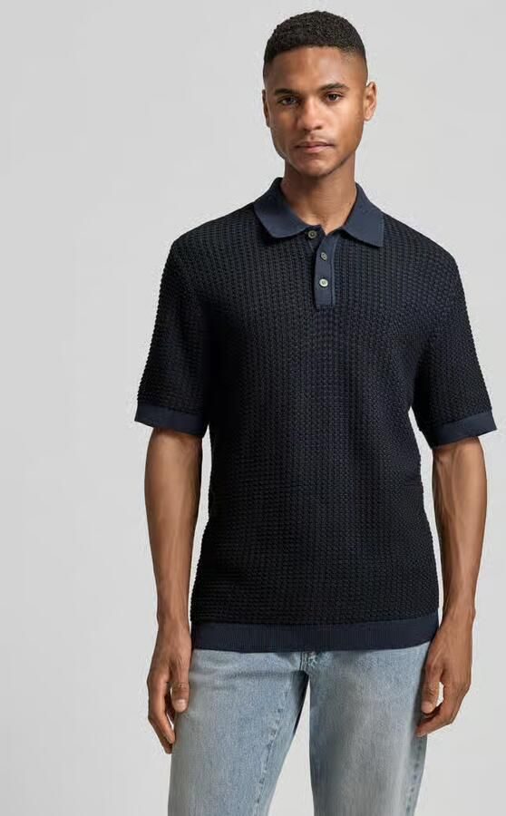 JACK & JONES Premium Regular fit poloshirt in brei-look model 'Kingsley' - Foto 5