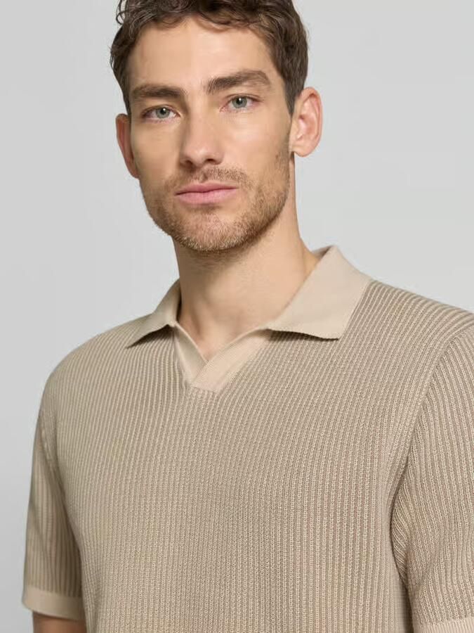 JACK & JONES Premium regular fit poloshirt in brei-look model 'Preston'