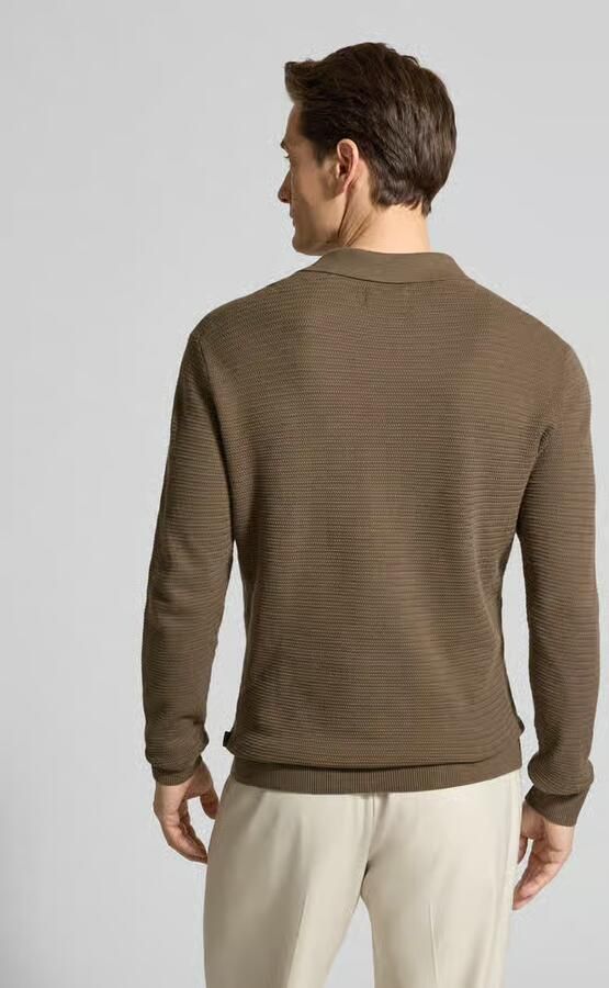 Jack & Jones Premium Regular fit poloshirt in gebreide look model 'Riley' - Foto 3