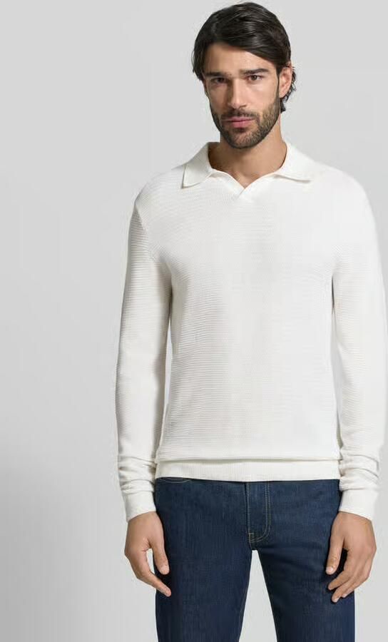 JACK & JONES Premium regular fit poloshirt in brei-look model 'Riley' - Foto 3