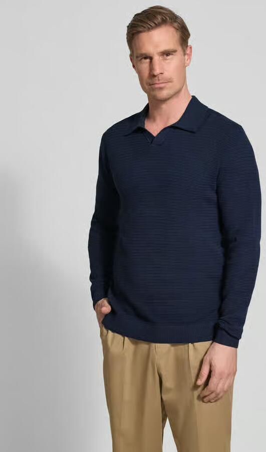 JACK & JONES Premium regular fit poloshirt in brei-look model 'Riley' - Foto 5