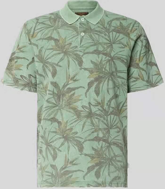JACK & JONES Premium regular fit poloshirt met florale all-over print model 'Hawaii' - Foto 5