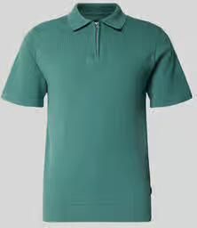 JACK & JONES Premium regular fit poloshirt met rits model 'MILANO'