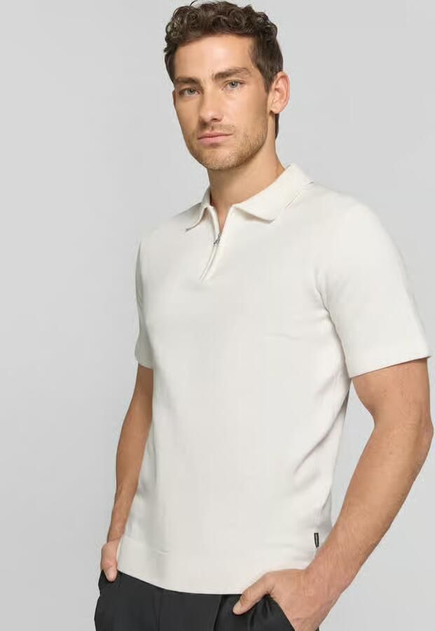 JACK & JONES Premium regular fit poloshirt met rits model 'MILANO'
