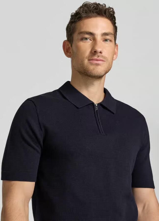 JACK & JONES Premium regular fit poloshirt met rits model 'MILANO'