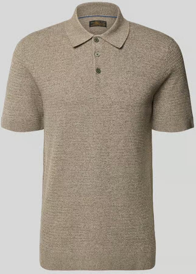 JACK & JONES Premium regular fit poloshirt met structuurpatroon model 'Riley'