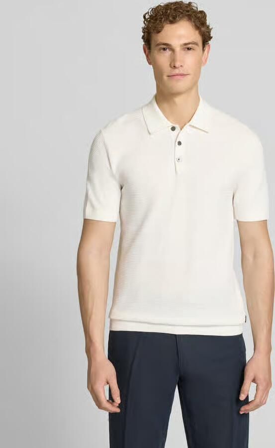 JACK & JONES Premium regular fit poloshirt met structuurpatroon model 'Riley' - Foto 7