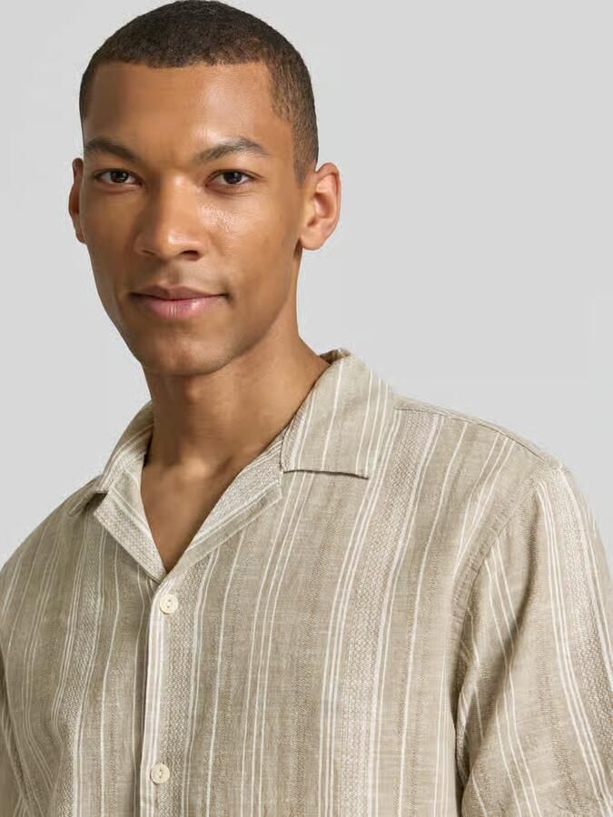 JACK & JONES Premium regular fit vrijetijds overhemd met linnengehalte model 'Summer' - Foto 3