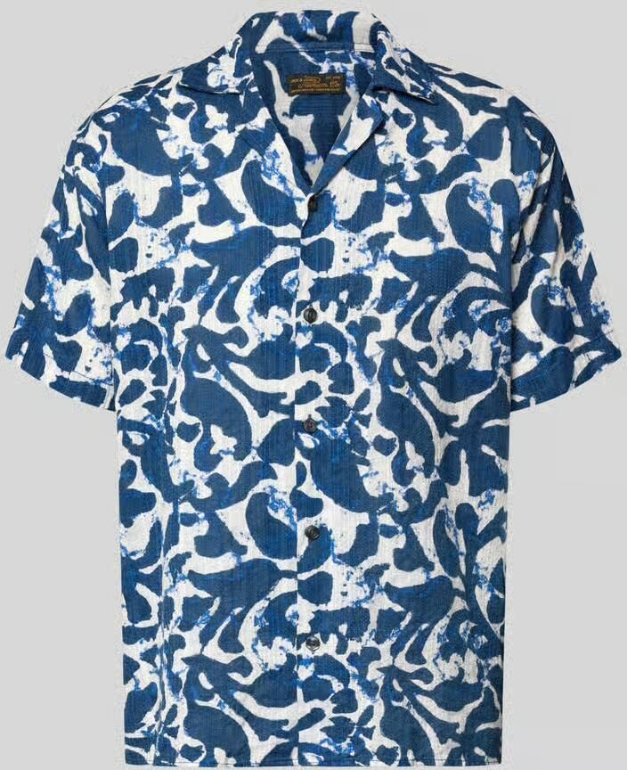 JACK & JONES Premium regular fit vrijetijdsoverhemd in all-over look model 'BILBAO' - Foto 2