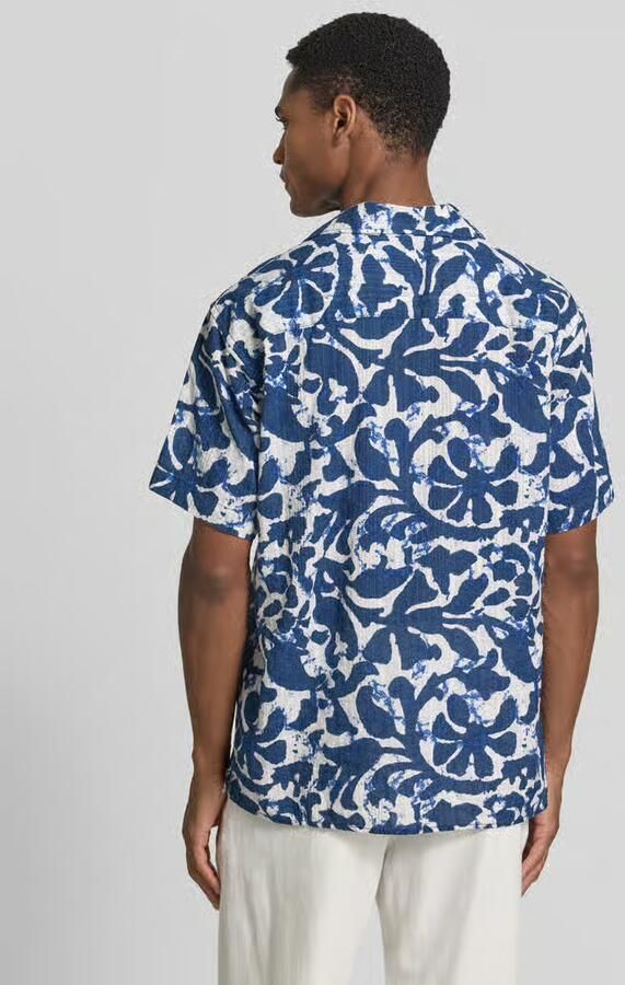 JACK & JONES Premium regular fit vrijetijdsoverhemd in all-over look model 'BILBAO'