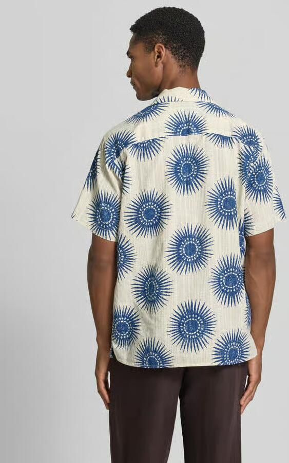 JACK & JONES Premium regular fit vrijetijdsoverhemd in all-over look model 'BILBAO'