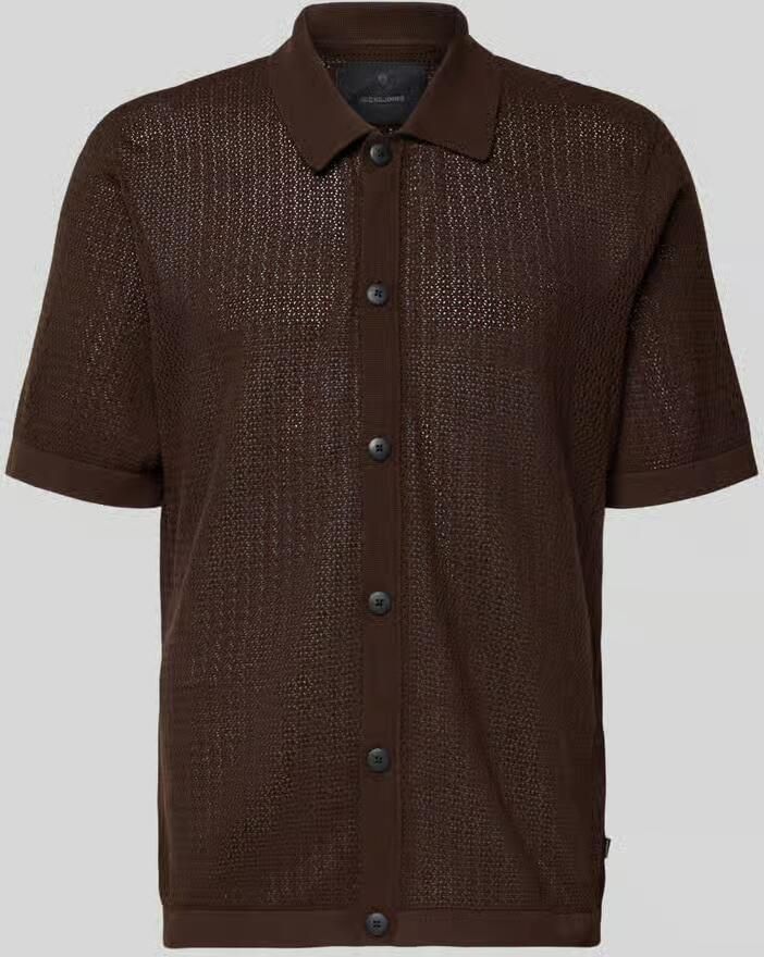 JACK & JONES Premium regular fit vrijetijdsoverhemd in tricotlook model 'Owen' - Foto 2