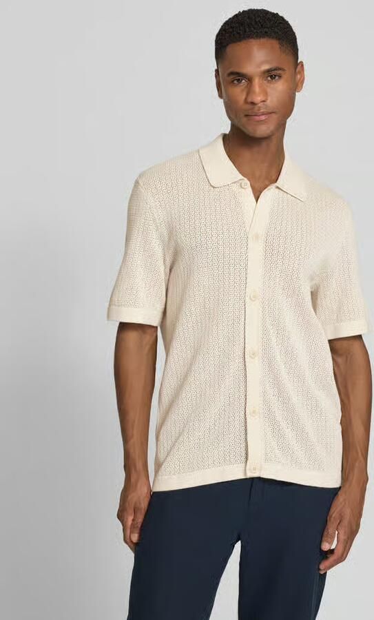 JACK & JONES Premium regular fit vrijetijdsoverhemd in tricotlook model 'Owen' - Foto 4