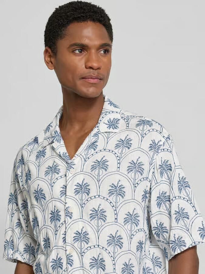 JACK & JONES Premium regular fit vrijetijdsoverhemd van 100% viscose model 'Fred'