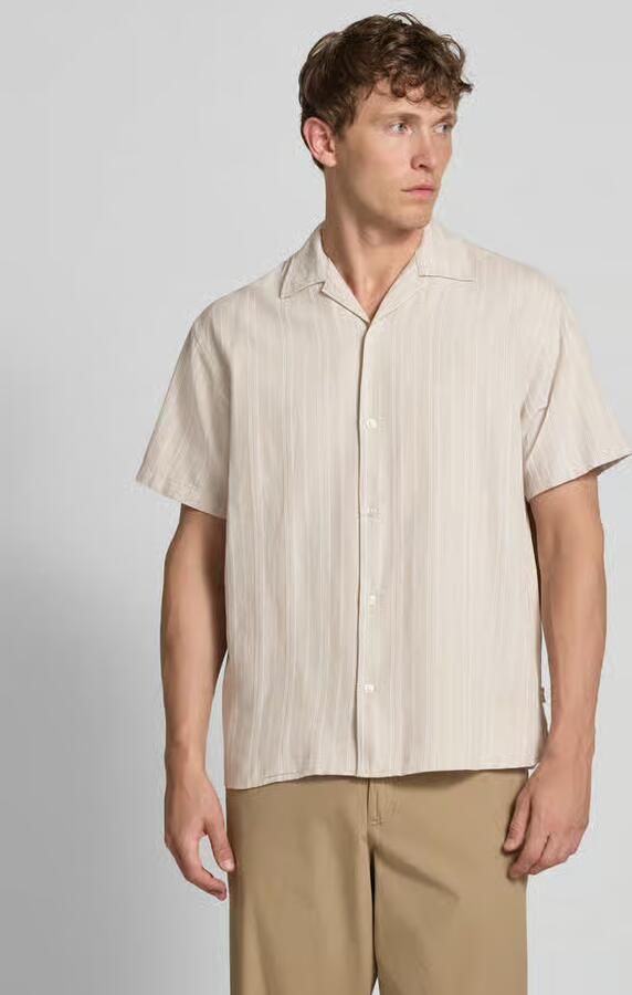 JACK & JONES Premium Regular fit vrijetijdsoverhemd van katoenmix met linnen model 'MONTANA' - Foto 2