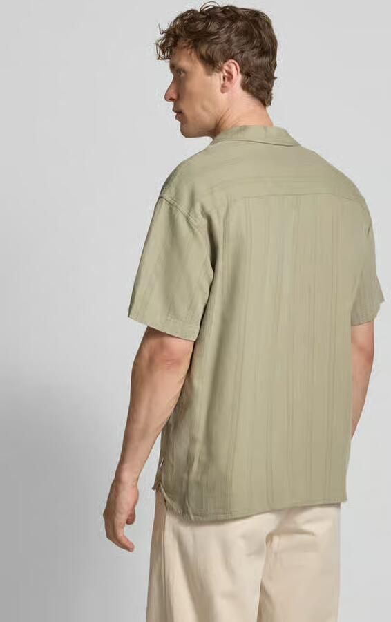 JACK & JONES Premium Regular fit vrijetijdsoverhemd van katoenmix met linnen model 'MONTANA'