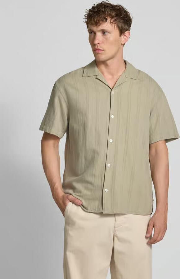 JACK & JONES Premium Regular fit vrijetijdsoverhemd van katoenmix met linnen model 'MONTANA' - Foto 2