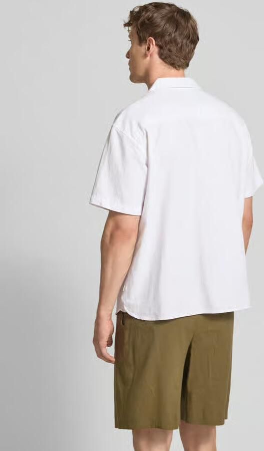 JACK & JONES Premium Regular fit vrijetijdsoverhemd van katoenmix met linnen model 'MONTANA'
