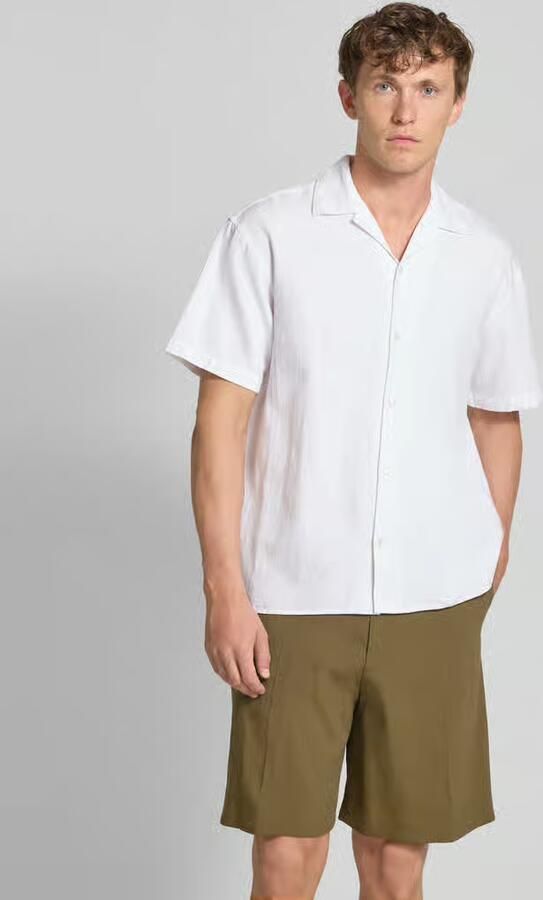 JACK & JONES Premium Regular fit vrijetijdsoverhemd van katoenmix met linnen model 'MONTANA' - Foto 2