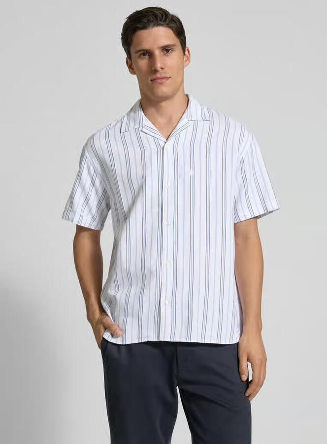 JACK & JONES Premium Regular fit vrijetijdsoverhemd van katoenmix met linnen model 'MONTANA' - Foto 2