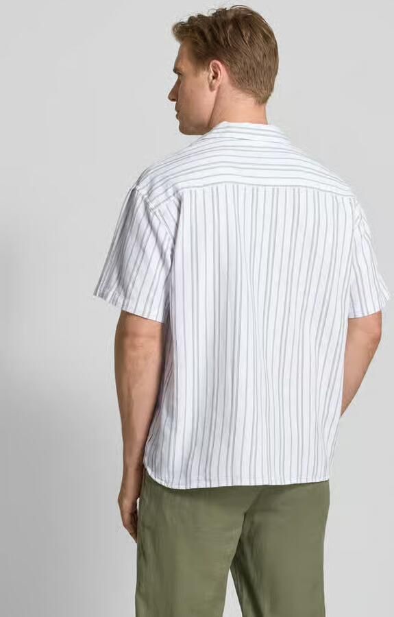 JACK & JONES Premium Regular fit vrijetijdsoverhemd van katoenmix met linnen model 'MONTANA'