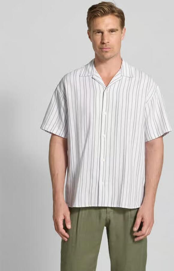 JACK & JONES Premium Regular fit vrijetijdsoverhemd van katoenmix met linnen model 'MONTANA' - Foto 2