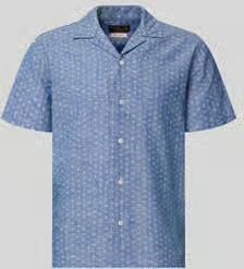 JACK & JONES Premium regular fit vrijetijdsoverhemd van mix van katoen en linnen model 'SUMMER'