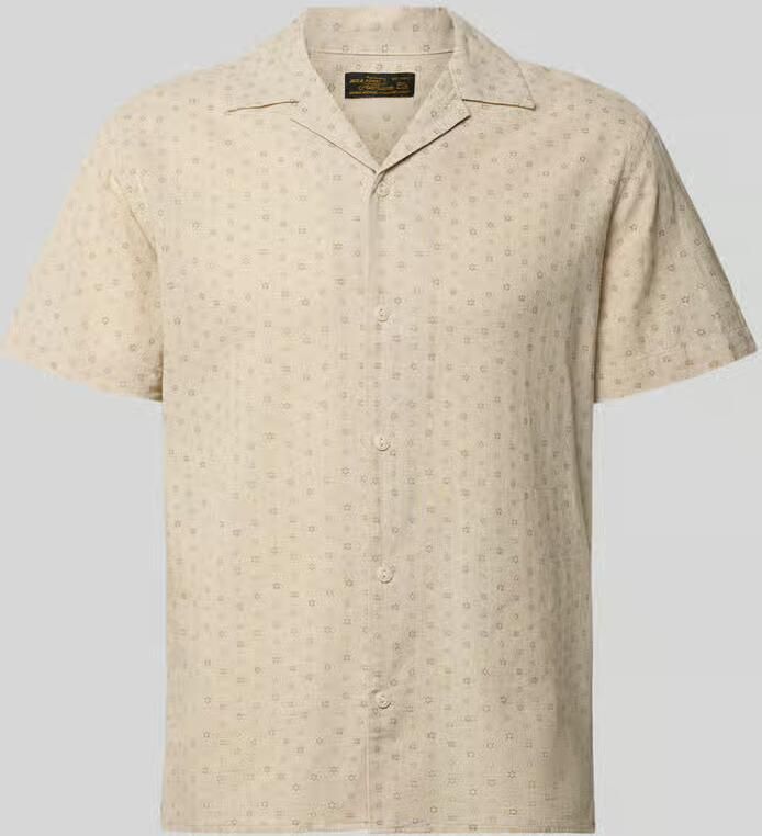 JACK & JONES Premium regular fit vrijetijdsoverhemd van mix van katoen en linnen model 'SUMMER'