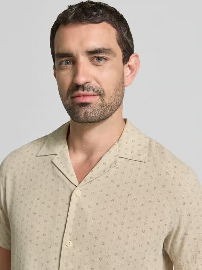 JACK & JONES Premium regular fit vrijetijdsoverhemd van mix van katoen en linnen model 'SUMMER' - Foto 2