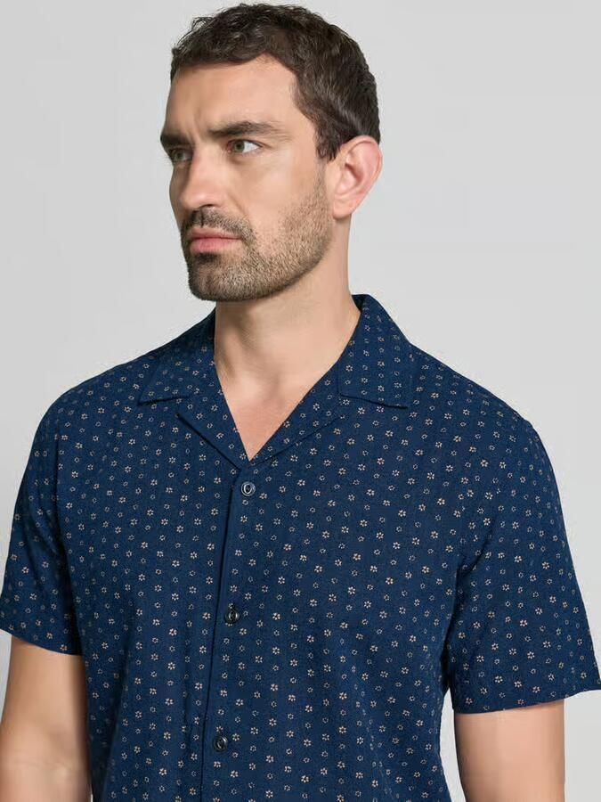 JACK & JONES Premium regular fit vrijetijdsoverhemd van mix van katoen en linnen model 'SUMMER' - Foto 2