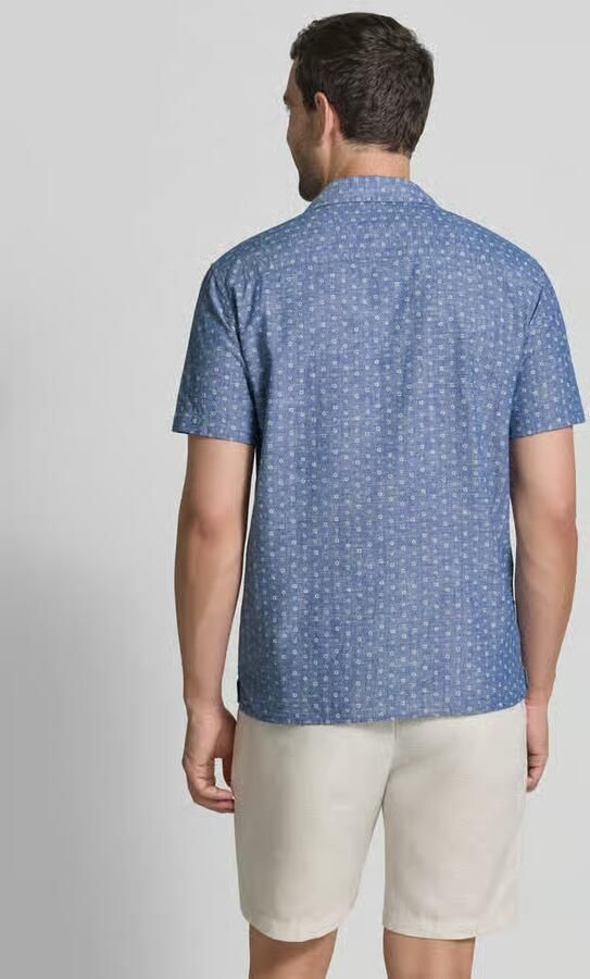 JACK & JONES Premium regular fit vrijetijdsoverhemd van mix van katoen en linnen model 'SUMMER' - Foto 3