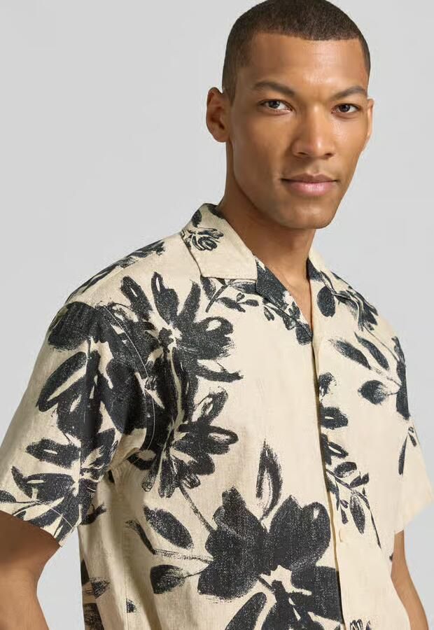 JACK & JONES Premium relaxed fit vrijetijdsoverhemd met reverskraag model 'BLAVENICE'