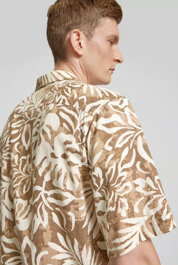 JACK & JONES Premium Relaxed fit vrijetijdsoverhemd met reverskraag model 'BLUREXTON'