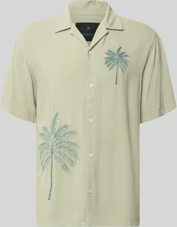 JACK & JONES Premium relaxed fit vrijetijdsoverhemd van viscose met stitchings - Foto 2
