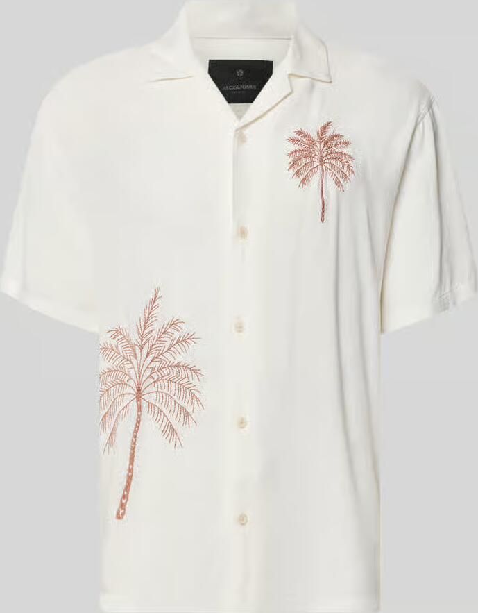 JACK & JONES Premium relaxed fit vrijetijdsoverhemd van viscose met stitchings - Foto 2