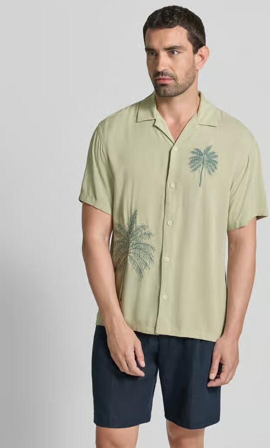 JACK & JONES Premium relaxed fit vrijetijdsoverhemd van viscose met stitchings - Foto 2