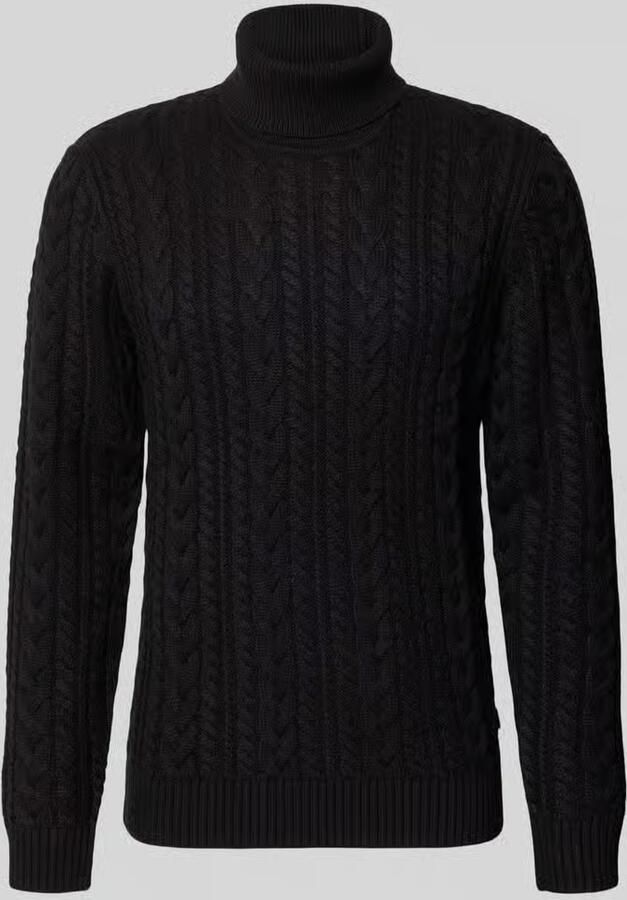 JACK & JONES Premium Slim Fit gebreide pullover met katoen-aandeel model 'Callum'