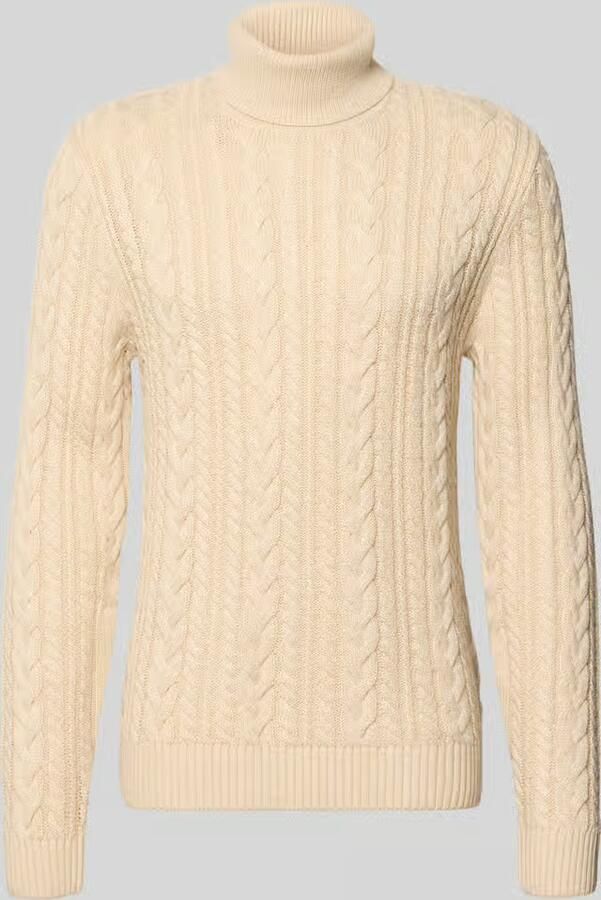 JACK & JONES Premium Slim Fit gebreide pullover met katoen-aandeel model 'Callum'