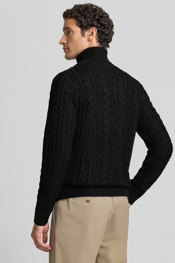 JACK & JONES Premium Slim Fit gebreide pullover met katoen-aandeel model 'Callum' - Foto 2