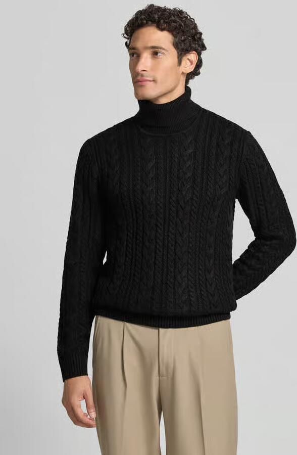 JACK & JONES Premium Slim Fit gebreide pullover met katoen-aandeel model 'Callum' - Foto 3