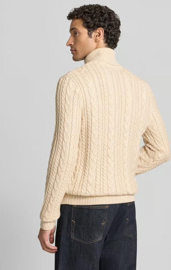 JACK & JONES Premium Slim Fit gebreide pullover met katoen-aandeel model 'Callum' - Foto 3