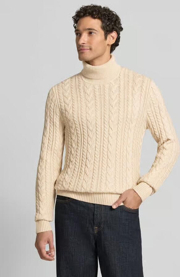 JACK & JONES Premium Slim Fit gebreide pullover met katoen-aandeel model 'Callum' - Foto 2
