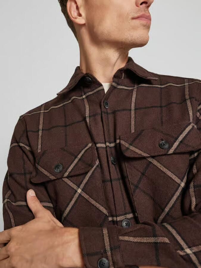 Jack & Jones Premium Slim fit overhemdjack met kentkraag model 'RAYMOND'