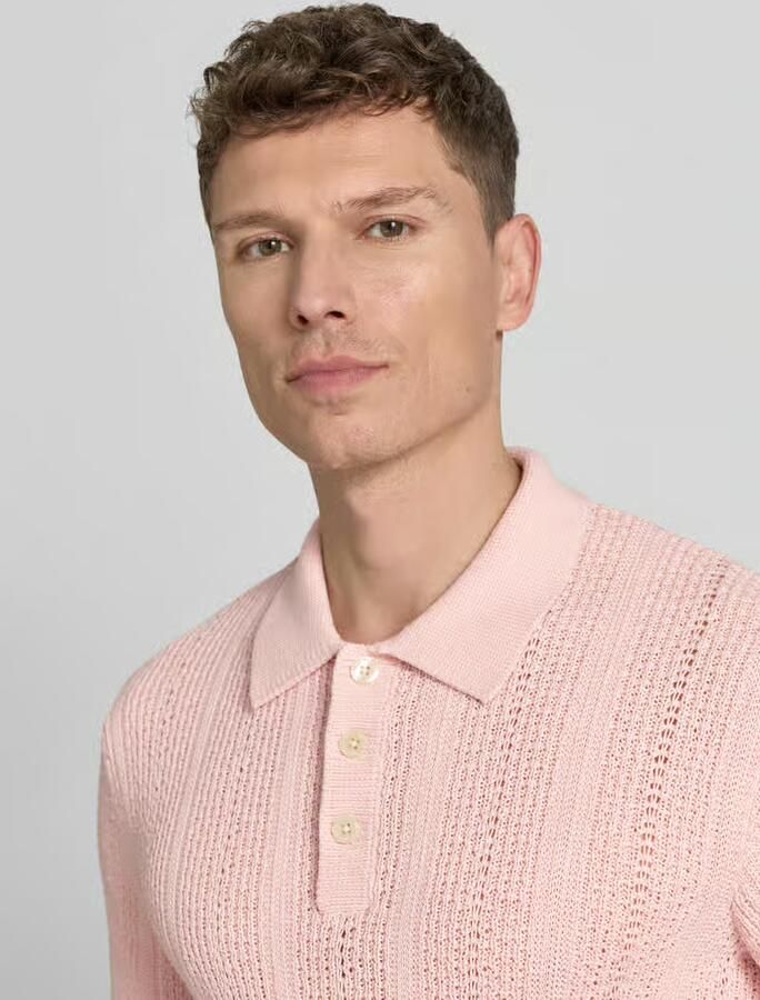 JACK & JONES Premium Slim fit poloshirt met knoopsluiting